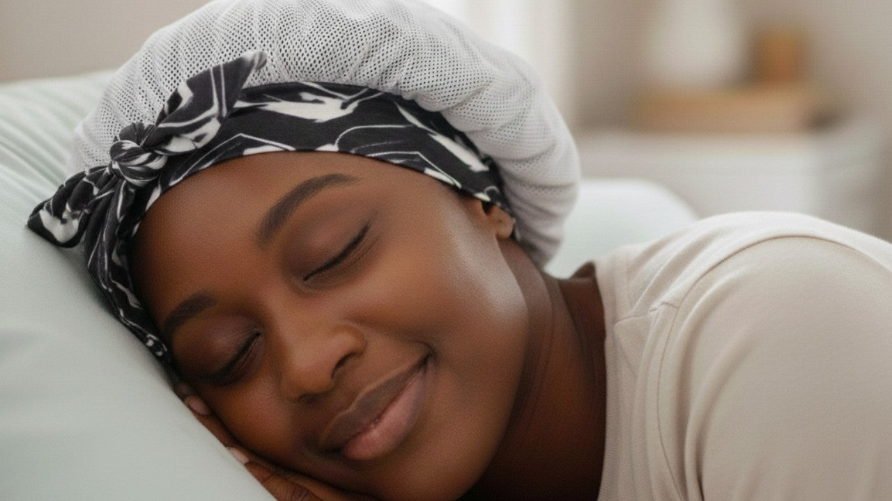 Adjustable Tie Satin Hair Bonnets